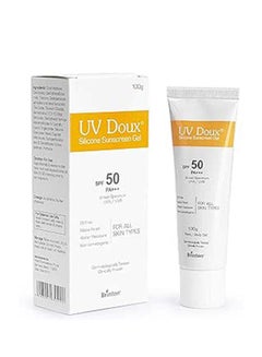 Buy UV Doux Face-Body Sunscreen Gel With Broad Spectrum SPF 50 PA+++ - 100g, Slicone Based Formula, Promotes Oil Free And Hydrating Skin, For All Skin Type in UAE