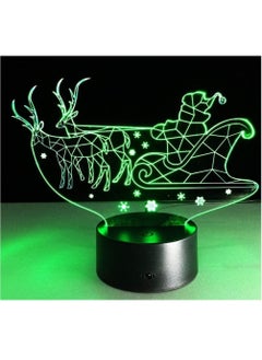 اشتري Sledge 16 Color Changing Lamp 3D Visual LED Multicolor Night Lights For Kids  Baby Sleep Night Light Home Decor Table Lamp في الامارات