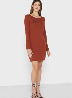 Buy Long Sleeve Mini Dress in UAE