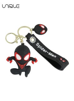 Buy Cartoon Marvel Keychain -Keychain Gift for Boys, Cartoon Keychains Accessories Keyring Key Purse Backpack Car Charms - Good Evil Spider-Man - Black in UAE