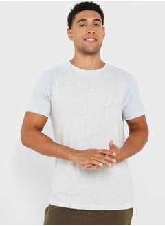 Buy Mens Crew Neck T-shirt With Contrast in UAE