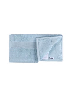 Buy Tiffany Zero Twist 4-piece Fingertip Towel 30x30cm - Spa Blue in UAE