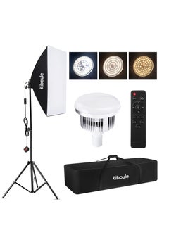 Buy Dimmable LED Softbox Lighting Kit Continuous Lighting Soft Box Lights Set Studio Photography Light kit in Saudi Arabia