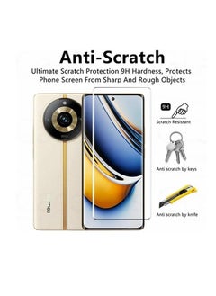 اشتري Screen Protector For Realme 11 Pro/Realme 11 Pro Plus 5G UV Tempered Glass Full Glue Cover Screen Protector For Realme 11 Pro Plus 5G Fingerprint Unlock Screen Glass Film في مصر