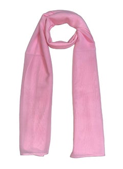 Buy Solid Chiffon Scarf/Shawl/Wrap/Headscarf/Hijab/Veil For Women - Small Size 55x150cm - Pink in Egypt