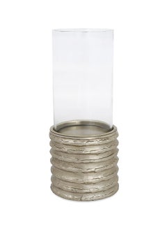 Buy Hayden Candle Holder, Gold & Clear - 14x33 cm in UAE