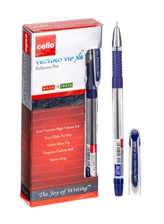 اشتري 12-Piece Technotip Ballpoint pen Blue Ink في الامارات