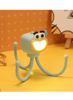 اشتري Mini LED Desk Lamp Cute Desk Table Night Light, Nursery Night Light, LED Table Lamp Bedside Lamp with Button, Cute Octopuses Small Lamp Night Light for Kid's Bedrooms, Living Room في السعودية