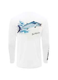 اشتري Bob Marlin UPF50 Long Sleeve Youth Performance Shirt King Bob White في الامارات