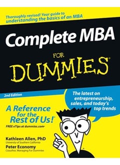 Buy Complete MBA For Dummies (For Dummies (Business & Personal Finance)) in UAE