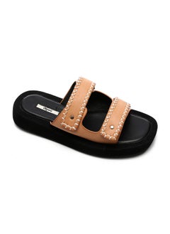 اشتري Open Toecap Flat Buff Beige Slipper في مصر