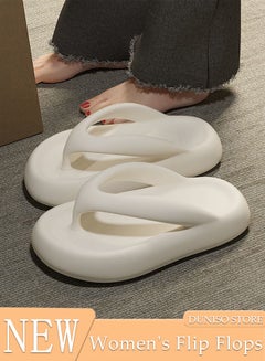 Buy Comfortable Slippers for Women Non-slip Thick Sole Slide Sandal Open Toe Quick Drying Flip Flops House Bedroom Slippers Women's Bath Slipper House Sandals for Indoor & Outdoor in UAE