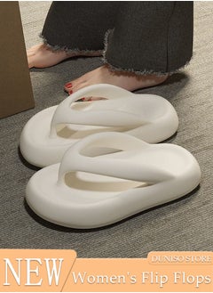 اشتري Comfortable Slippers for Women Non-slip Thick Sole Slide Sandal Open Toe Quick Drying Flip Flops House Bedroom Slippers Women's Bath Slipper House Sandals for Indoor & Outdoor في الامارات