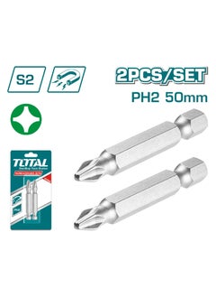 Buy TOTAL 2 Pieces Star Screwdriver Bits Set  50 Mm Magnetic Tip TAC16PH224 in Saudi Arabia