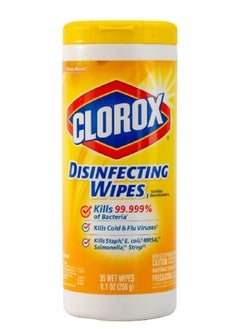 Buy 35-Piece Citrus Blend Scented Multi-Surface Disinfecting Wipes 258 g in Saudi Arabia