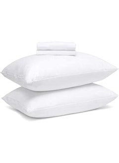 Buy Softness Bed Pillow 100% Pure Cotton And Filled With Soft 3D Polyester 2 in Saudi Arabia