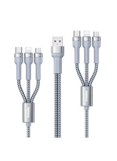 Buy Charging Cable-Simple One-Pull-Six Charging Cable Rc-124-Silver in Egypt