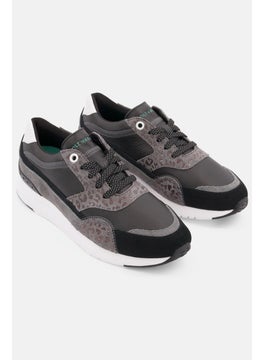 Buy Women Lace Up Casual Shoes, Black Combo in Saudi Arabia