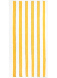 Buy Signoola Kids Beach towel 100 x 50 cm Yellow Stripes, 100% cotton. in Egypt