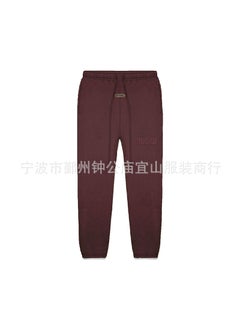 اشتري 2023 SS Silicone Print FOG Essentials Sweatpants Plum Purple Plum في الامارات