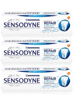 Buy Pack Of 3 Sensodyne Repair and Protect Extra Fresh Toothpaste 75ml in Saudi Arabia