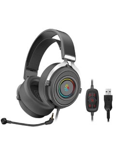 Buy G535 USB Gaming Headset - 7.1 Surround Sound - Detchable Noise Cancelation Microphone -  RGB Lighting - Lightweight (Black) in Egypt