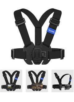 Buy Quick Release Mobile Phone Chest Mount Strap Holder, Adjustable Chest Mount Harness for GoPro Camera, Action Camera, iPhone 13 12 11 Pro,Vlog/POV in Saudi Arabia