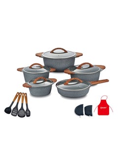 Buy 17Pcs Granite Cookware Set 2030 in UAE