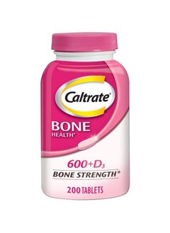 Buy 600 Plus D3 Calcium and Vitamin D Supplement Tablets, Bone Health Supplements for Adults - 200 Count in UAE