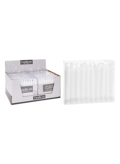 Buy Koopman Xmas Candle Set of 20 White in UAE