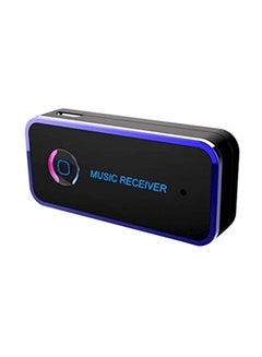 اشتري Universal 3.5mm Car Bluetooth Audio Music Receiver Adapter Black في السعودية