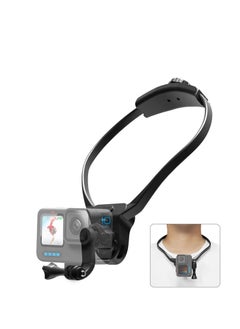 اشتري Neck Mount Chest Holder Strap, for GoPro hero11/10/9/8/7 Insta360 AKASO DJI Action Camera Video Record Accessories في الامارات