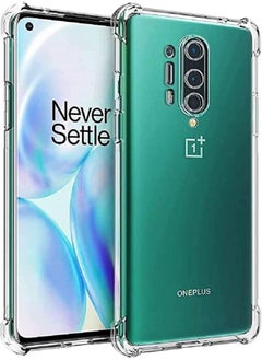 اشتري Clear Designed Case for OnePlus 8 Pro Emand Ultra-Thin Soft TPU Protective Case with Reinforced Corners for OnePlus 8 Pro في الامارات