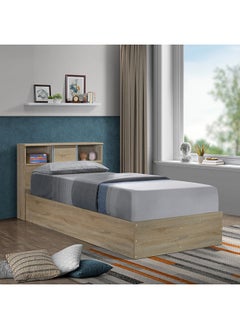 Buy Oasis Cambridge Single Bed With Sliding Door Storage Headboard 222.5x83x98.5 cm in UAE