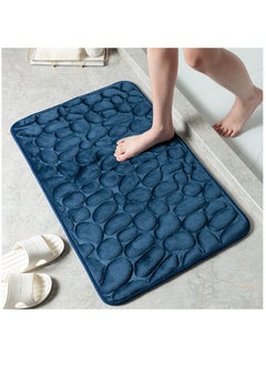 Buy 1-Piece Size Is 50x80 Cm Household Cobblestone Embossed Doorstep Carpet Doormat Bathroom Minimalist Wind Absorbent Foot Mat Bathroom Anti-Skid Mat Floor Mat in UAE