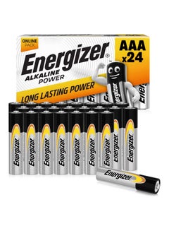 Buy Energizer AAA Batteries, Alkaline Power, 24 Pack, AAA Battery Pack - Noon Exclusive in Saudi Arabia
