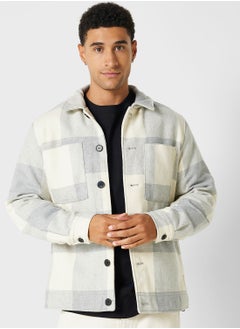 Buy Check Regular Fit Shacket in UAE