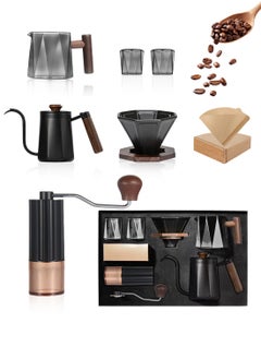 Buy V60 Coffee Maker Set,7-Piece Hand Drip Coffee Maker Set,Professional Coffee Maker Tools,Manual Pour Over V60 Coffee Maker Set With Portable Hand-held Gift Box ,for Home,Travel,Camping in UAE