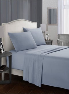 اشتري 4-Piece King Size Luxurious Comforter Set Blue في السعودية