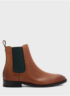 Buy Lineus Patterned Elastic Chelsea Boots in Saudi Arabia