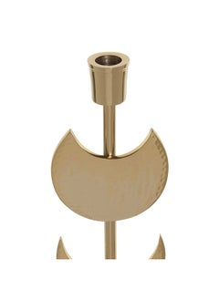 اشتري Moon Candle Holder, Gold - 12.75X48.25 Cm في الامارات