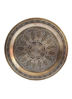 Buy Egyptian Handmade Copper Plate Engraved With Islamic Patterns ( 30 Cm ) Copper in Egypt