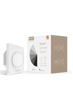 Buy MOES WiFi Smart Rotary Light LED Dimmer Switch Touch Dimming Control Timer Brightness Memory Smart Life, Tuya APP Remote Control Works with Alexa Google Voice Assistants, White in UAE