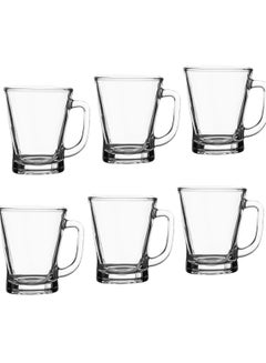 Buy Set of 6 Luminarc glass tea cups, 230 ml in Saudi Arabia