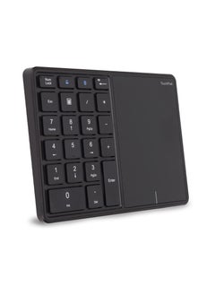 Buy 2.4G Wireless Numeric Keypad with Touchpad, 22 Keys Portable Bluetooth Number Pad, Financial Accounting USB C Rechargeable Number KeyboardBlack in Saudi Arabia