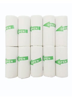 Buy 10 Rolls Of Printable Self-Adhesive Thermal Paper 57x25 mm in UAE