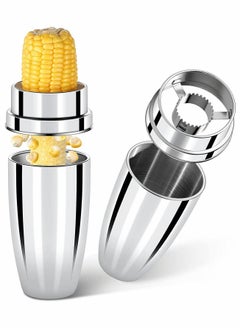 Buy Corn Peeler 304 Stainless Steel Cob with Cup Convenient Stripper Tool Quickly Peeling Kernels Cutter For Kitchen Thresher from the in Saudi Arabia