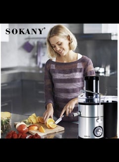 Buy Sokany Sk-629 6 in 1 Juicer And Blender For Home And Commercial Eazy Use Juicer Extractor, Black With Silver in UAE