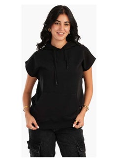 Buy Lounge Hoodie with Cap Sleeves in Egypt