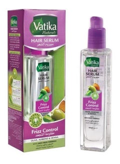 Buy Vatika Frizz Control Hair Serum  Olive Almond & Henna  With Anti-Frizz Formula For Dry & Damaged Hair 47 Ml in Egypt